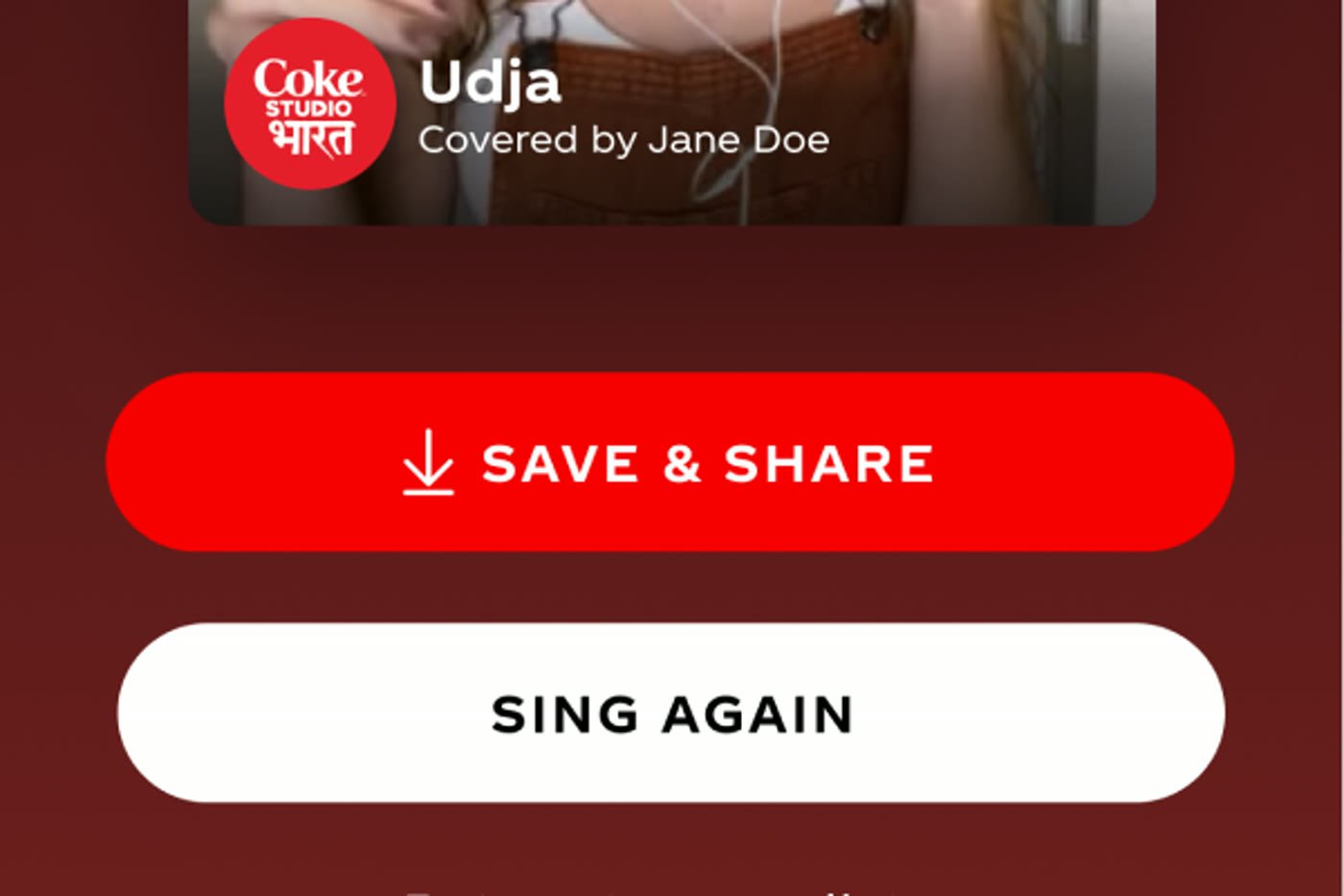 Coke Studio Bharat save and share