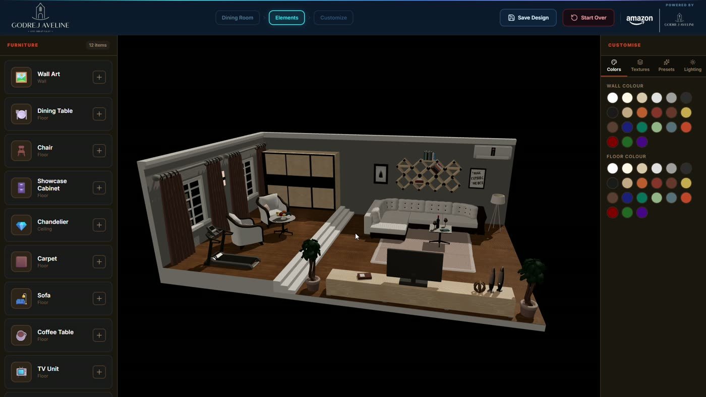 Godrej Aveline 3D room designer
