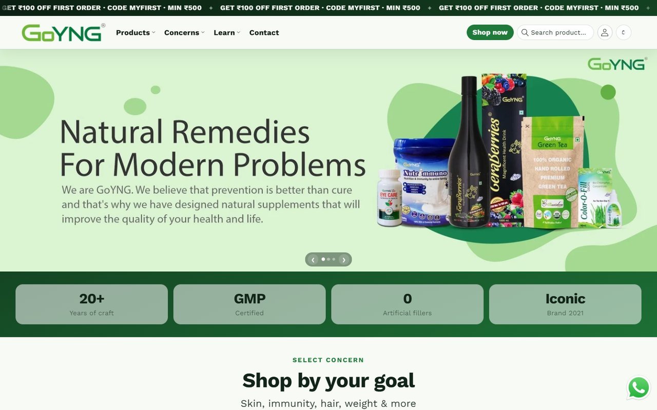 GoYNG website